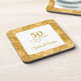 Posavasos Fiesta de 50 Aniversario Moderno Personalizado