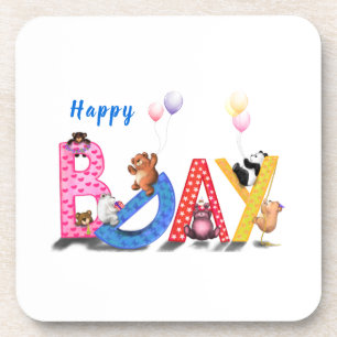 Posavasos Fiesta de Bears Bears Bears Happy Birday Beáis Coa