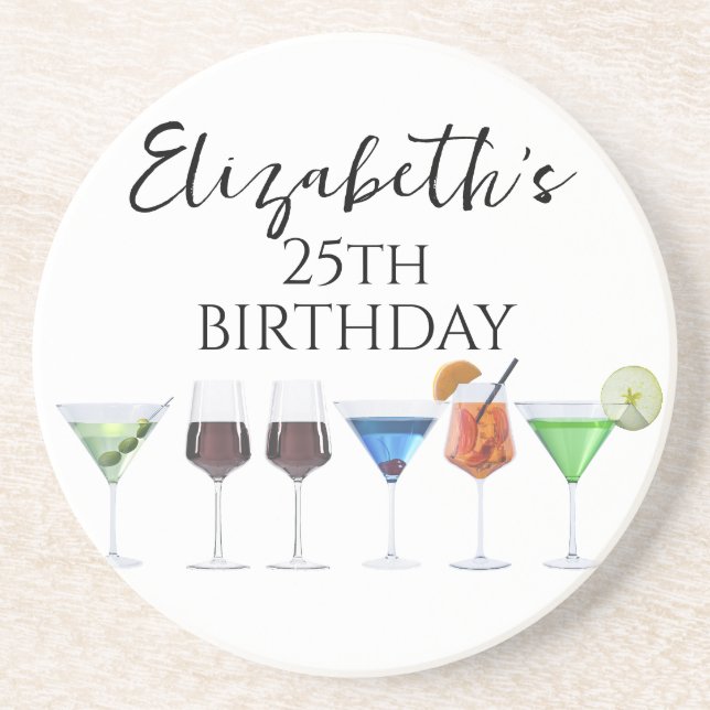 Posavasos Fiesta de cócteles acuáticos (Frente)