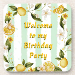 Posavasos Fiesta de cumpleaños de verano de la montaña rusa 