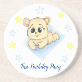 Posavasos Fiesta de cumpleaños del primer niño