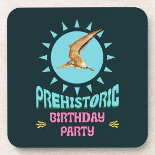 Posavasos Fiesta de Cumpleaños Prehistórico Pterodáctilo Din