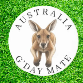 Posavasos Fiesta de Fauna con Tema Australiano de Canguro