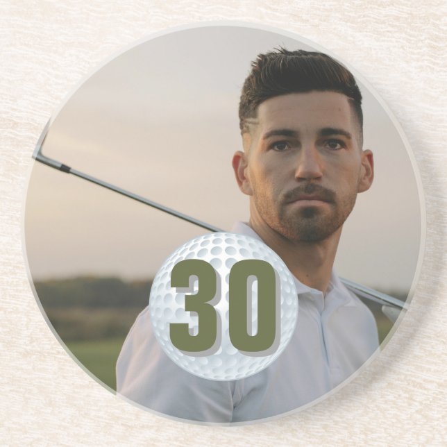 Posavasos Fiesta de golf Cumpleaños de Papá (Frente)