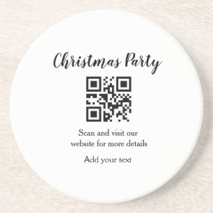 Posavasos Fiesta de navidades simples código de barras del s
