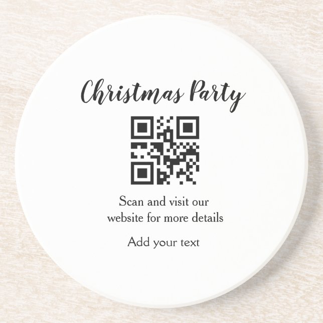 Posavasos Fiesta de navidades simples código de barras del s (Frente)