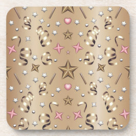 Posavasos Fiesta de oro celebra juego de montaña rusa