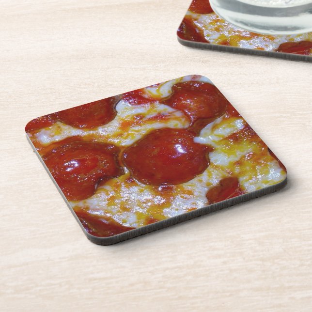 Posavasos Fiesta de Quesos y Pepperoni Pizza (Lado Izquierdo)