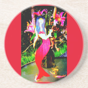 Posavasos fiesta de sirena roja