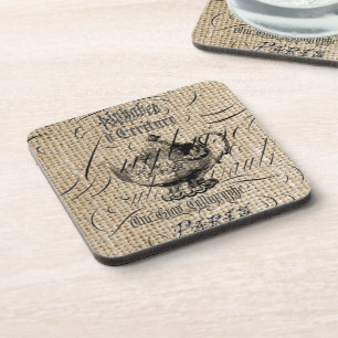 Posavasos fiesta de té de french country burlap
