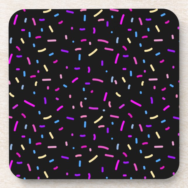 Posavasos Fiesta de verano elegante y colorido de patrón (Frente)