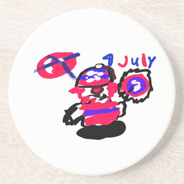 Posavasos fiesta del 4 de julio (Frente)