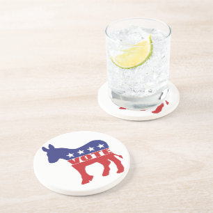 Posavasos Fiesta Democratic del voto