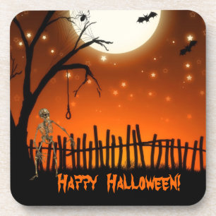 Posavasos Fiesta espeluznante y asustadizo de Halloween