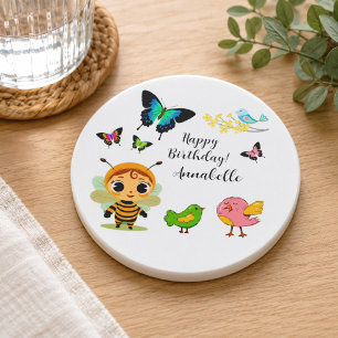Posavasos Fiesta infantil de celebración en el jardín