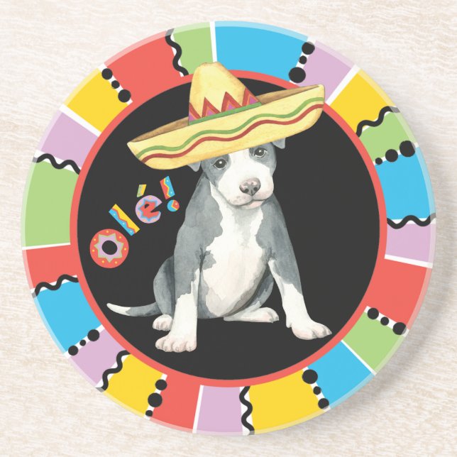Posavasos Fiesta Pit Bull Terrier (Frente)