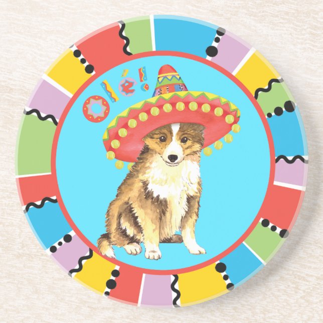 Posavasos Fiesta Sheltie (Frente)