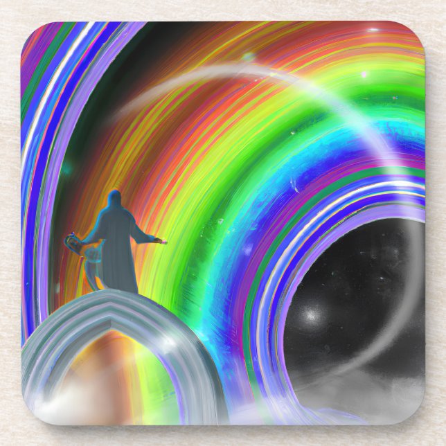 Posavasos Figura de misterio en el Stargate interdimensional (Frente)