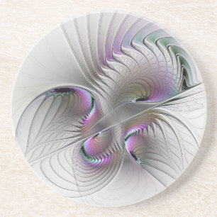 Posavasos Figura moderna abstracta y tímida de fantasía arte