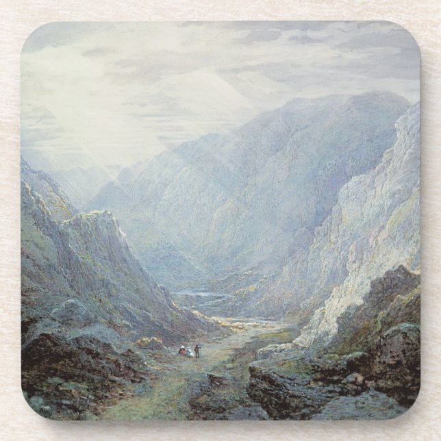 Posavasos Figuras que descansan en el camino a través de un (Frente)