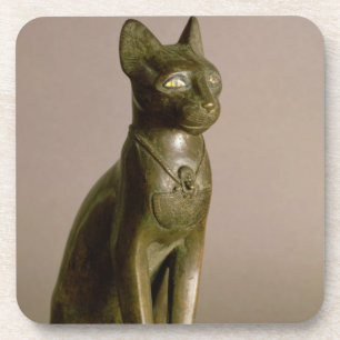 Posavasos Figurilla de un gato que representa a la diosa