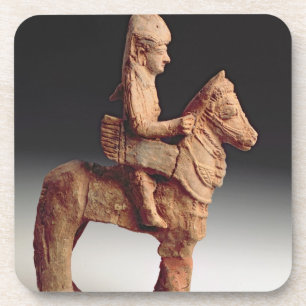 Posavasos Figurilla de un jinete armado, Byblos, 8vo-6to ce