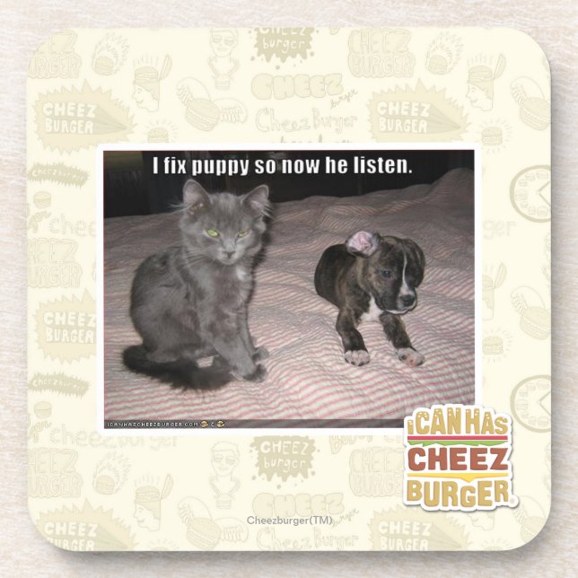 Posavasos Fijo el perrito (Frente)