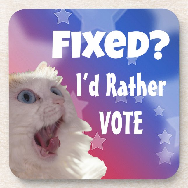 Posavasos ¿Fijo? Prefiero votar (Frente)