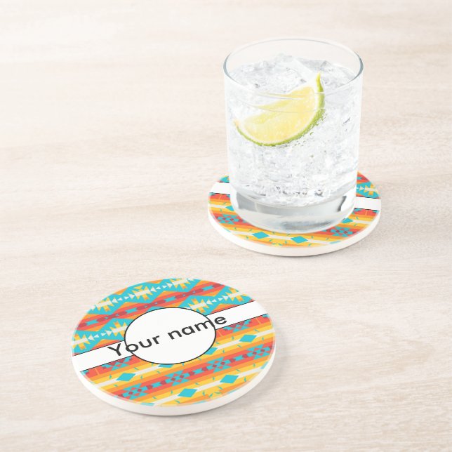 Posavasos Filas de formas tribales (Lado)