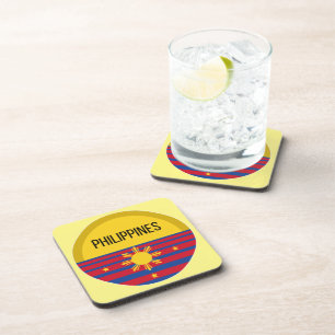 Posavasos Filipinas Ideas de diseño lindo Patrón de atarde