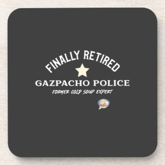 Posavasos Finalmente Retirado, Camiseta De La Policía De Gaz