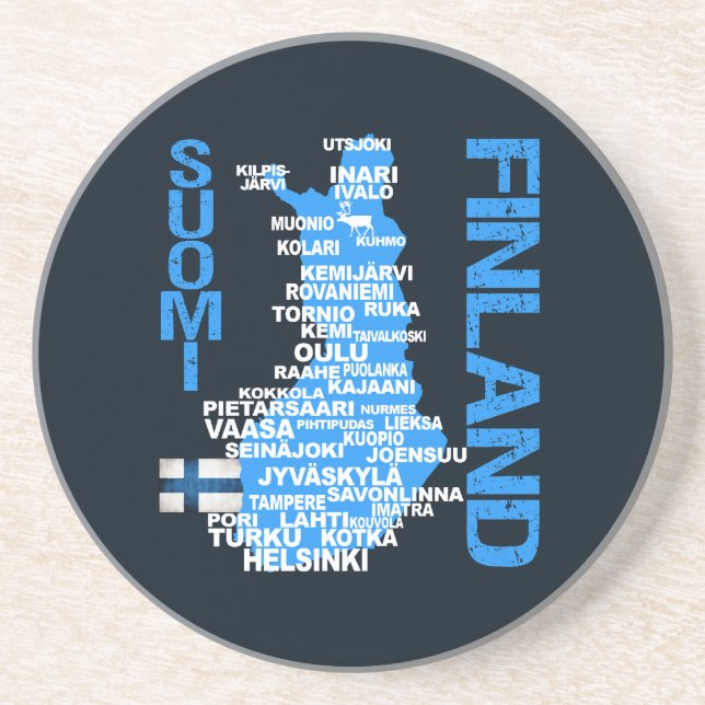 Posavasos FINLAND MAP coaster (Frente)
