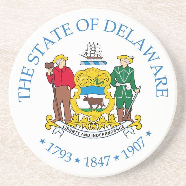 Posavasos Firma de Delaware (Frente)