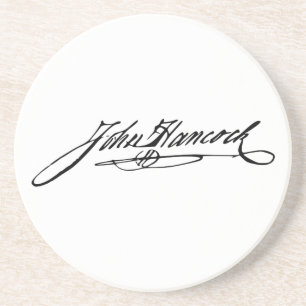 Posavasos Firma del fundador Juan Hancock