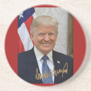 POSAVASOS FIRMADO POR EL PRESIDENTE TRUMP