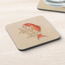 Posavasos Fish vintage japonés divertido Yokai