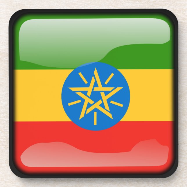Posavasos Flag of Ethiopia (Frente)
