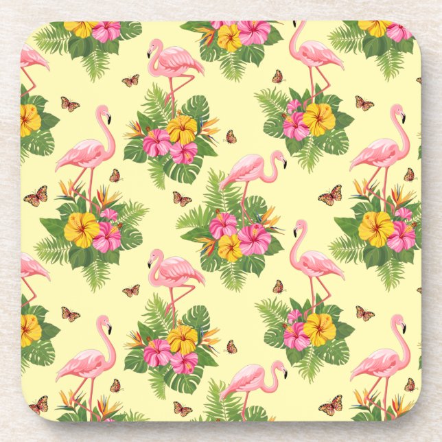 Posavasos Flamenco y Mariposas 2 (Frente)