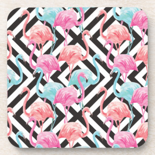 Posavasos Flamencos en modelo intrépido del diseño