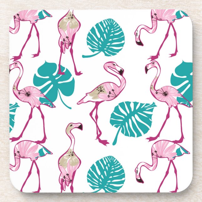 Posavasos Flamencos rosados (Frente)