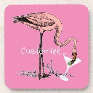 Posavasos Flamingo Beber Martini Thunder_Cove