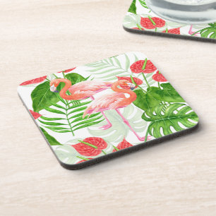 Posavasos Flamingo garden