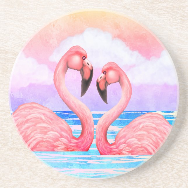 Posavasos Flamingo Lovers (Frente)