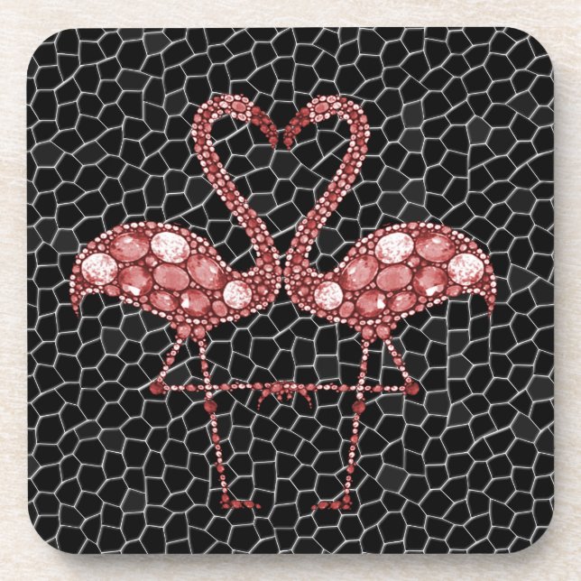 Posavasos Flamingo rosado (Frente)