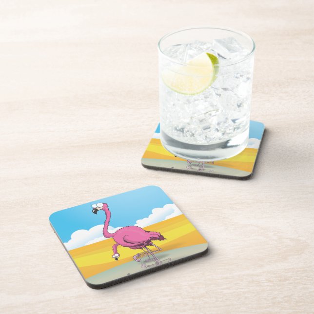 Posavasos Flamingos (Lado Derecho)