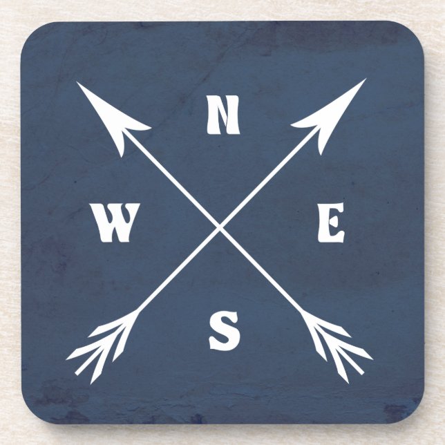 Posavasos Flechas de brújula (Frente)