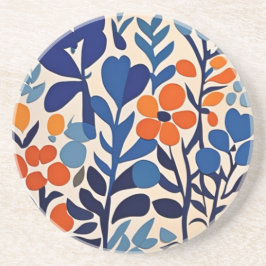 Posavasos fleurs retro 70's