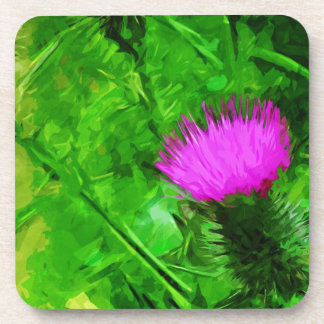Posavasos Flodmans Thistle Purple Wildflower Resumen