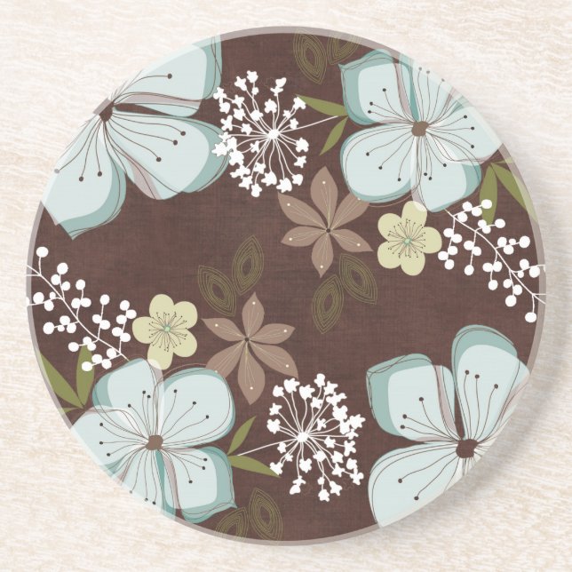 Posavasos Flor azul de Hawái (Frente)