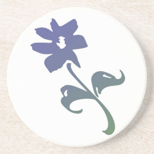 Posavasos Flor azul Poetica